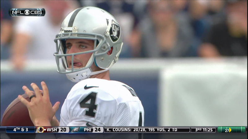 Illustration for article titled Derek Carr, Please Stop Doing That With Your Tongue